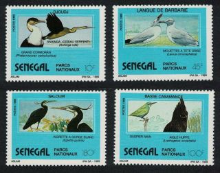 Senegal Cormorant Darter Gulls Eagle Heron Birds 4v Mnh Sg 1024 - 1027