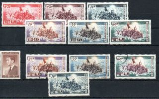 Vietnam,  South,  1955,  1956,  Very Scarce Full Set And Much More,  Mnh