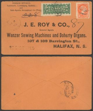 Canada 1893 - Registered Cover To Halifax 28403/16