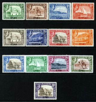 Aden King George Vi 1939 - 48 Complete Pictorial Set Sg 16 To Sg 27