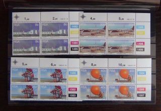 South Africa 1983 Weather Stations Set In Block X 4 Mnh