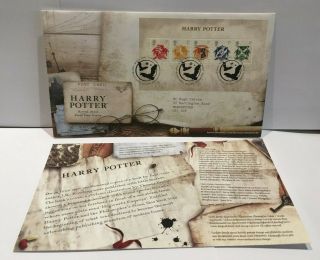 Gb 2007 Fdc - Harry Potter Miniature Sheet - Date Of Issue 17 July 2007