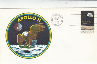 United States 1969 Apollo Xi Moon Landing Fdc Cape Canaveral Cds Unadressed Vgc