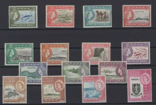 British Colonies,  Virgin Islands,  Stamps,  1964,  Mi.  140 - 154.