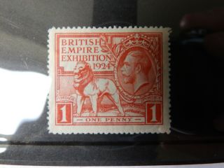 (a573) 1924 British Empire Exhibition Tail To N Error Sg 430b M/mint