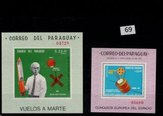 / Paraguay - Mnh - Space - Spaceships - Famous People