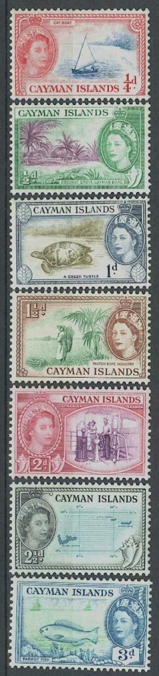Cayman Islands 1962 Set Of 15 Stamps,  Never Hinged,  Cat.  Value Ca.  $ 80