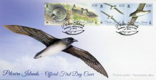 Pitcairn Islands 2016 Fdc Phoenix Petrel Wwf 4v Strip Cover Birds Stamps