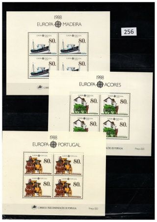 Portugal 1988 - Mnh - Europa Cept - Ships,  Horses