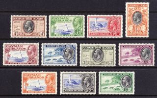Cayman Is 1935 Gv Short Set To 5s,  Unmounted Cv £140,  (2)