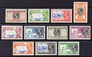 Cayman Is 1935 Gv Short Set To 5s,  Unmounted Cv £140,  (1)