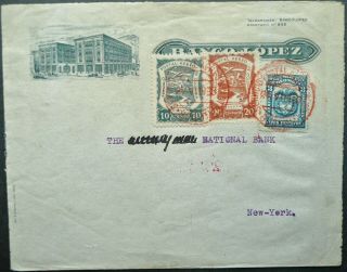 Colombia 24 Jun 1923 Scadta Airmail Postal Cover From Bogota To York,  Usa