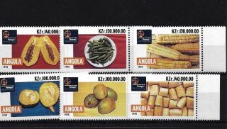 Angola Sg1348/53,  1998 Portugal / Fruit Mnh