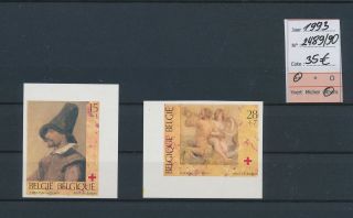 Lk43518 Belgium 1993 Red Cross Art Fine Lot Imperf Mnh Cv 35 Eur