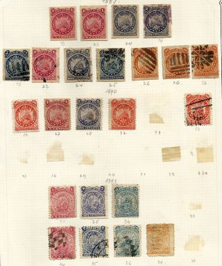 Bolivia Lot 23 Stamps On Album Sheet