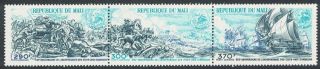Mali Bicentenary Of American Revolution Strip Of 3 Unfolded Mnh Sg 501 - 503