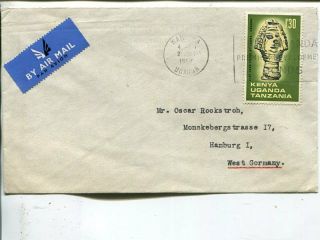 Uganda Air Mail Cover To Germany,  Kampala 1967