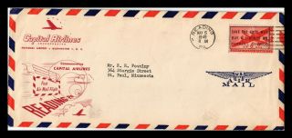 Dr Jim Stamps Us Legal Size Cover Reading Pennsylvania First Flight Air Mail