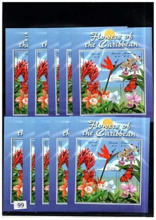 ,  10x Grenada - Mnh - Flowers - Flora