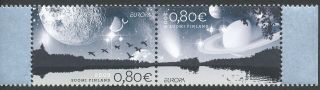 Finland 2009 Mnh Set Of 2 Stamps - Europa - Astronomy - Planets