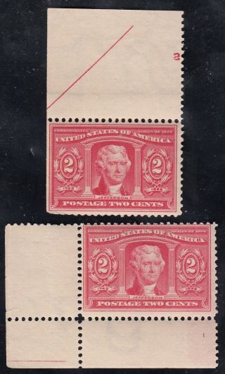 Tdstamps: Us Stamps Scott 324 (2) 2c Jefferson Lh Og