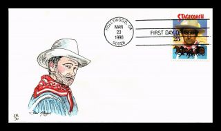 Dr Jim Stamps Us Stagecoach Classic Films First Day Cover Hand Painted