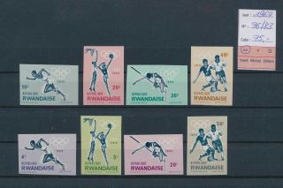 Lk80138 Rwanda 1964 Imperf Sports Olympics Fine Lot Mnh Cv 75 Eur