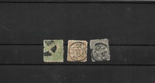 Japan 3x Belts 5 Sen And 2x 6 Sen,  All Attractive Cancels Good For These (i9)