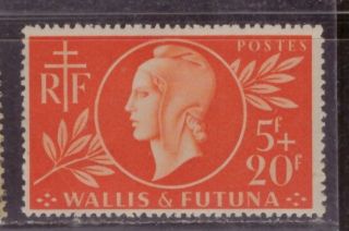 1944 French Colony Stamps,  Wallis & Futuna,  Full Set Mh,  Sc B9
