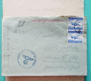 Translated Ss Airmail Feldpost Letter - Leibstandarte Ss Adolf H.  - Kharkov 1943