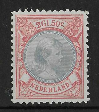 Netherlands 1893 - 1896 Lh 2 Gld 50 Nvph 47 Cv €575
