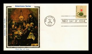 Dr Jim Stamps Us Americana High Value Oil Lamp Colorano Silk Fdc Cover