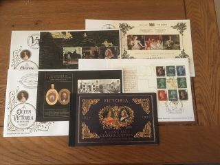 Gb 2019 Queen Victoria Bicentenary Prestige Book Ua Rm 4 Fdcs 4 Different Shss 1