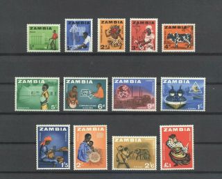 1964 - Zambia.  Definitive Mnh.  Set