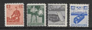 Grossraschen (german Local) - 1946 Solidarity - Set Of 4,  Mnh