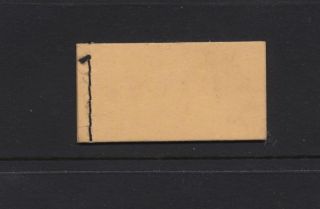 1938 Kgvi 6d Buff Slot Machine Booklet.  Sg Bd1