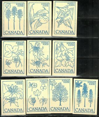 Canada 1979 Pictorial Definitive Set Of 10 Booklets Mnh