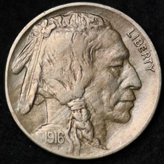 Au Horn 1916 Buffalo Nickel