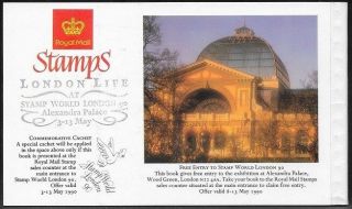 Gb 1990 London Life With Stamp World Opt - Retail £125,