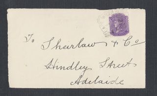 South Australia 1909 Cover Front Cape Willoughby Squared Circle To Adelaide