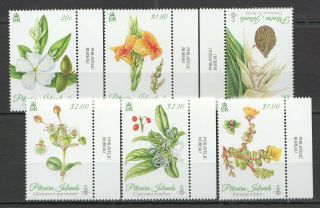 L1443 Pitcairn Islands Flora Flowers 907 - 12 Michel 20 Euro 1set Mnh