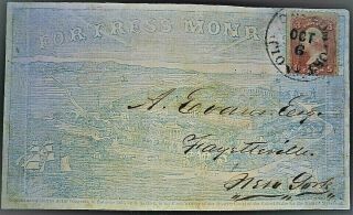 65 Civil War Patriotic - Ex Rare Overall Fortress Monroe In Blue - List For $800