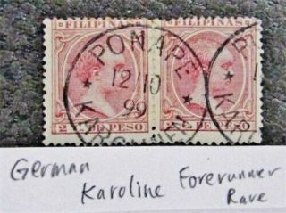 Nystamps German Caroline Stamp Forerunner Rare
