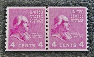 Nystamps Us Stamp 843 Og Nh $28 Line Pair