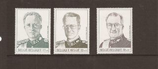 Belgium 1998 Kings Of Belgium,  Stamp From M/sheet Mnh Set Of Stamps