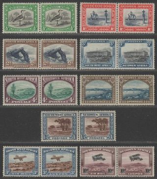 South West Africa 1931 King George V Part Set Pairs To 1sh And The Airs
