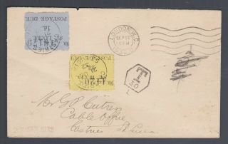 1932 London To St Lucia Unpaid Cover (to Pay) With 2d,  1d Blue Postage Dues.