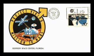 Dr Jim Stamps Us Project Viking Mission To Mars Space Event Cover 1975
