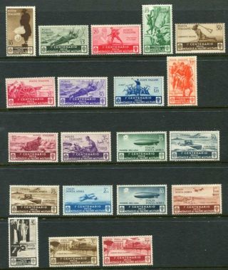 Italy 1934 Medals Mnh Set 20 Stamps Cat Euro 700