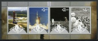 Niue 2019 Mnh Apollo 11 Moon Landing 50th Anniv 4v M/s Space Stamps